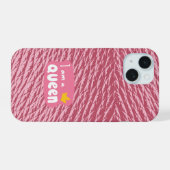 IK BEN KONINGIN / LightPink iPhone 15 Case (Achterkant horizontaal)