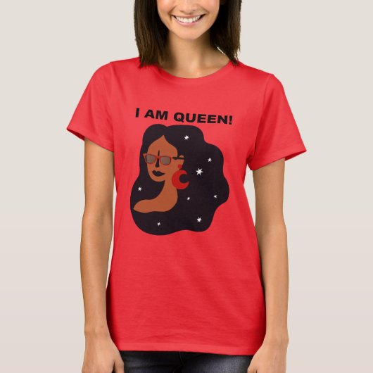 Ik ben koningin t-shirt (Voorkant)