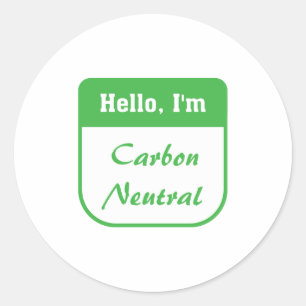 Ik ben koolstofneutrale sticker