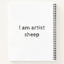 Ik ben kunstenaar schapen merch