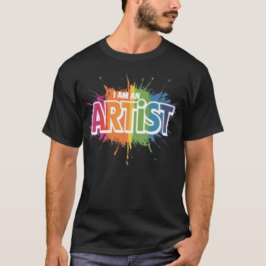 Ik ben kunstenaar t-shirt (Voorkant)