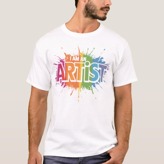 Ik ben kunstenaar t-shirt (Voorkant)