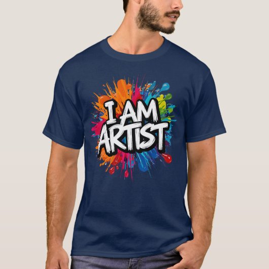 ik ben kunstenaar t-shirt (Voorkant)