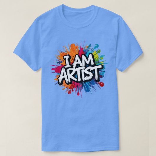 Ik ben kunstenaar t-shirt (Design voorkant)