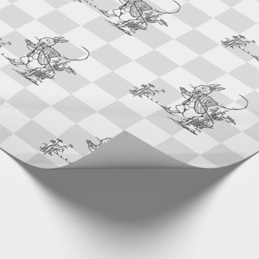 Ik ben laat. 2 cadeaupapier (Hoek)