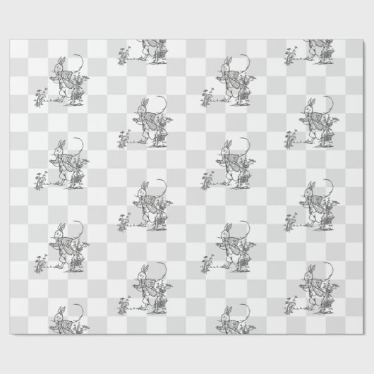 Ik ben laat. 2 cadeaupapier (Vlak)