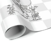 Ik ben laat. 2 cadeaupapier (Rol Hoek)