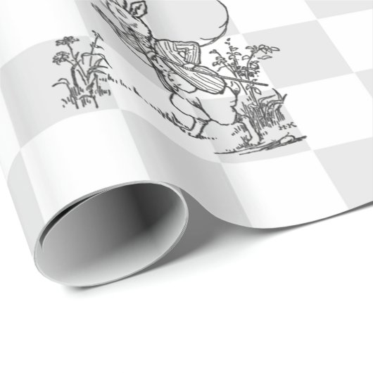 Ik ben laat. 2 cadeaupapier (Rol Hoek)