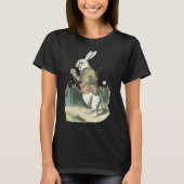 Ik ben laat. Alice in Wonderland White Rabbit T-shirt (Voorkant)