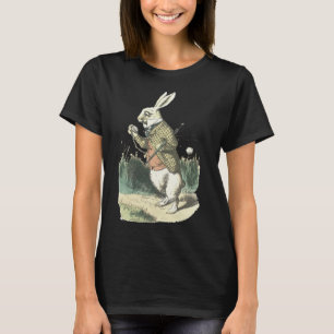 Ik ben laat. Alice in Wonderland White Rabbit T-shirt