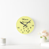 Ik ben laat, hoe dan ook, Wall Clock Ronde Klok (Huis)
