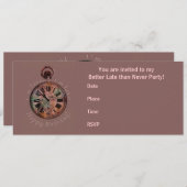 Ik ben laat, ik ben laat Belated Birthday Uitnodig Kaart (Voorkant / Achterkant)