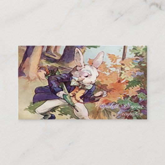 Ik ben laat! ~ Visitekaartjes (Voorkant)