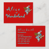 Ik ben laat! ~ Visitekaartjes (Voorkant / Achterkant)