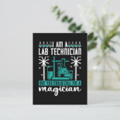Ik ben labtechnicus voor technische chemie feestdagenkaart (Staand voorkant)