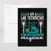 Ik ben labtechnicus voor technische chemie feestdagenkaart (Voorkant / Achterkant)