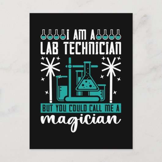 Ik ben labtechnicus voor technische chemie feestdagenkaart (Voorkant)