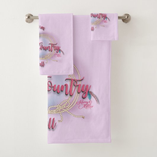 Ik ben Land Y'all, Cowgirl Bad Handdoek (Insitu)