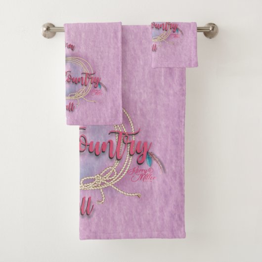 Ik ben Land Y'all, Cowgirl Bad Handdoek (Insitu)