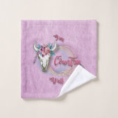 Ik ben Land Y'all, Cowgirl Bad Handdoek (Wasdoekje)