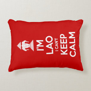 Ik ben Lao, ik kan niet kalm houden. Accent Kussen