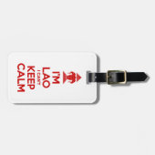 Ik ben Lao, ik kan niet kalm houden. Bagagelabel (Voorkant horizontaal)