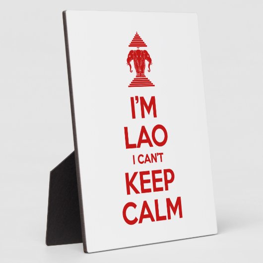 Ik ben Lao, ik kan niet kalm houden. Fotoplaat (Zijkant)