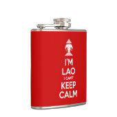 Ik ben Lao, ik kan niet kalm houden. Heupfles (Rechts)