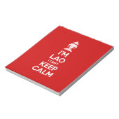 Ik ben Lao, ik kan niet kalm houden. Notitieblok (Linkerzijde)