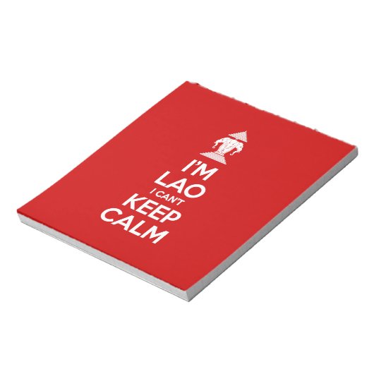 Ik ben Lao, ik kan niet kalm houden. Notitieblok (Linkerzijde)