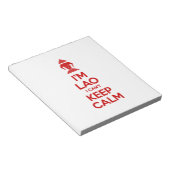 Ik ben Lao, ik kan niet kalm houden. Notitieblok (Schuin)