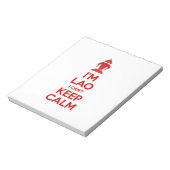 Ik ben Lao, ik kan niet kalm houden. Notitieblok (Linkerzijde)