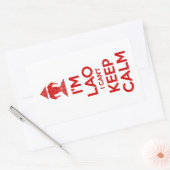 Ik ben Lao, ik kan niet kalm houden. Rechthoekige Sticker (Envelop)