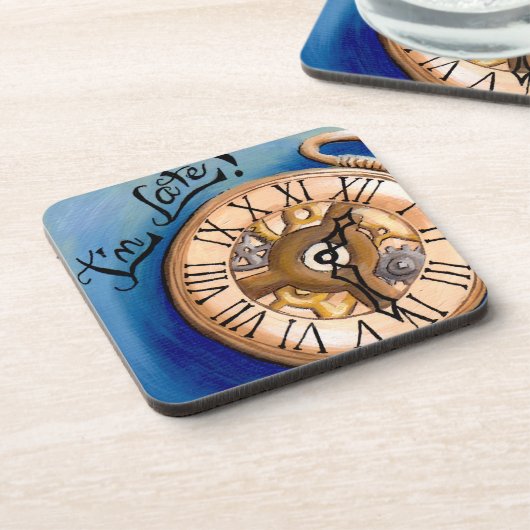 Ik ben Late Onderzetter Alice in Wonderland Onderz (Linkerzijde)