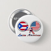 Ik ben Latijns-Amerikaans Boricua Ronde Button 5,7 Cm (Voorkant /achterkant)