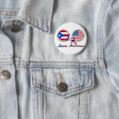 Ik ben Latijns-Amerikaans Boricua Ronde Button 5,7 Cm (In situ)