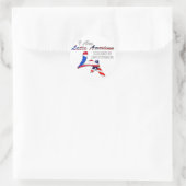 Ik ben Latijns-Amerikaans Ronde Sticker (Tas)