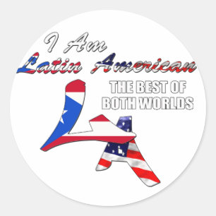 Ik ben Latijns-Amerikaans Ronde Sticker