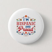 Ik ben Latijns en trots Latino Pride Ronde Button 5,7 Cm (Voorkant)