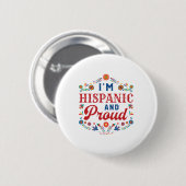 Ik ben Latijns en trots Latino Pride Ronde Button 5,7 Cm (Voorkant /achterkant)