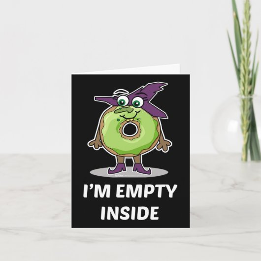 Ik ben leeg in Halloween Donut Design Kaart (Voorkant)