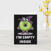 Ik ben leeg in Halloween Donut Design Kaart (Gele Bloem)