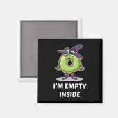 Ik ben leeg in Halloween Donut Design Magneet (Voorkant / Achterkant)
