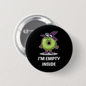 Ik ben leeg in Halloween Donut Design Ronde Button 5,7 Cm (Voorkant /achterkant)