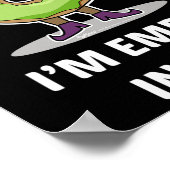 Ik ben leeg van binnen Halloween Donut Design Poster (Hoek)