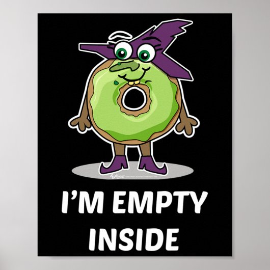 Ik ben leeg van binnen Halloween Donut Design Poster (Voorkant)