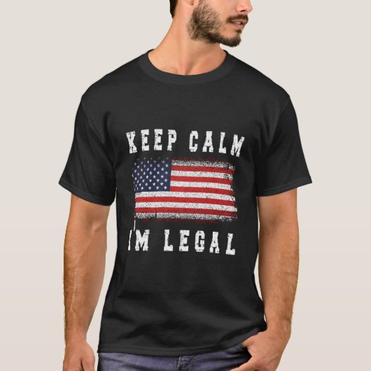 Ik ben legaal nieuwe Amerikaanse burger Amerikaans T-shirt (Voorkant)