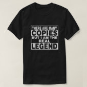 Ik ben Legend Name Persoonlijke Firstname Achterna T-shirt (Design voorkant)