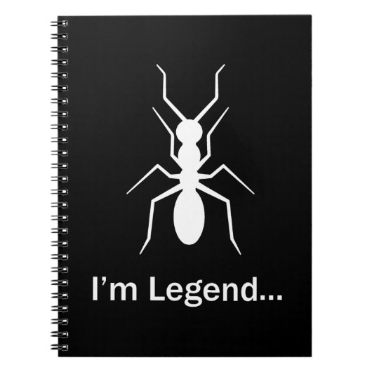 Ik ben legende mier notitieboek (Voorkant)