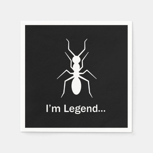Ik ben legende mier servet (Voorkant)